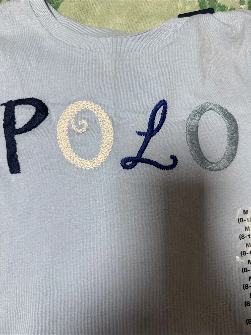 Polo by Ralph Lauren Light Blue Ruffle Hem Kids Dress